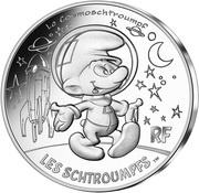 10 Euros Cosmoschtroumpf, France, 2020 reverse image