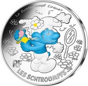 10 Euros Schtroumpf Coquet, France, 2020 reverse image