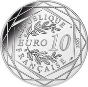 10 Euros Schtroumpfette obverse image