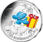 10 Euros Schtroumpf farceur, France, 2020 reverse image