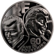 10 Euros Johnny Hallyday obverse image