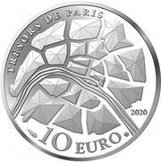 10 Euros - Les Champs-Elysées, France, 2020 reverse image