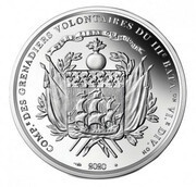10 Euros Arrivée de La Fayette à Boston, France, 2020 reverse image