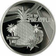 1 Dollar In the name of Elizabeth II; 6th Portrait - The Big Pineapple - Silver Proof, Australia, 2023 reverse image