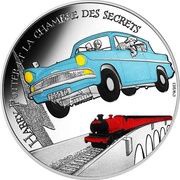 10 Euros Flying Ford Anglia, France, 2021 reverse image