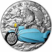 10 Euros Rubeus Hagrid and Harry Potter, France, 2021 reverse image