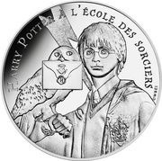 10 Euros Harry Potter and Hedwig, France, 2021 reverse image