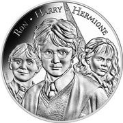 10 Euros Ron, Harry Potter and Hermione, France, 2021 reverse image