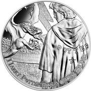 10 Euros Harry Potter and a Dragon, France, 2021 reverse image