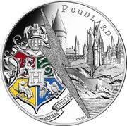 10 Euros Hogwarts School with Coat of Arms, France, 2021 reverse image