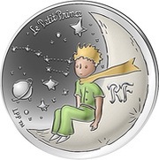 10 Euros The Little Prince on the Moon obverse image
