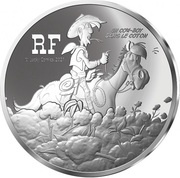 10 Euros Lucky Luke, silver obverse image