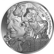 10 Euros Jean de La Fontaine, France, 2021 reverse image