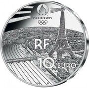 10 Euros JO 2024 Paris - Grand Palais obverse image