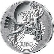 10 Euros JO 2024 Paris - Judo, France, 2021 reverse image