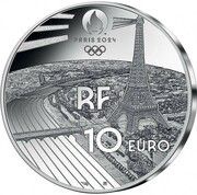 10 Euros JO 2024 Paris - Tennis obverse image