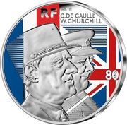 10 Euros De Gaulle - Churchill obverse image