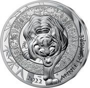 10 Euros Year of the Tiger reverse image
