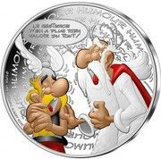 10 Euros Astérix, humour, France, 2022 reverse image