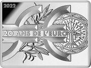 10 Euros 20th Anniversary of the Euro, France, 2022 reverse image