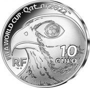 10 Euros 2022 World Football Cup Qatar obverse image