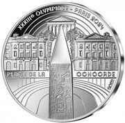 10 Euros JO 2024 Paris - Place de la Concorde, France, 2022 reverse image