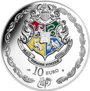 10 Euros Dumbeldore and the Phoenix, France, 2022 reverse image