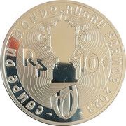 10 Euros Rugby World Cup France 2023 obverse image