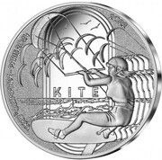 10 Euros JO 2024 Paris, kite, France, 2022 reverse image