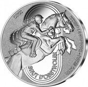 10 Euros JO 2024 Paris, Show jumping, France, 2022 reverse image