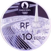 10 Euros JO 2024 Mascot obverse image