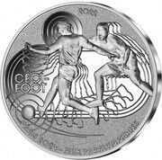 10 Euros JO 2024 Paris, Football 5-a-side, France, 2022 reverse image