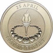 1 Dollar In the name of Elizabeth II; 6th Portrait - Lest We Forget - Vietnam War, Australia, 2023 reverse image