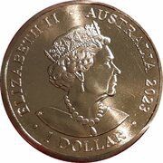 1 Dollar - Elizabeth II Posthumous; 6th Portrait - Year of the Rabbit - Lunar Circle obverse image