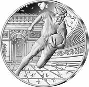 10 Euros Rugby World Cup France 2023, silver 999‰, France, 2023 reverse image