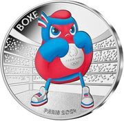 10 euros Phryge boxe, France, 2023 reverse image