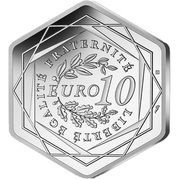 10 Euros Olympic Games, Paris 2024 - Hercule, France, 2024 reverse image