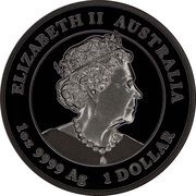 1 Dollar - Elizabeth II Posthumous; 6th Portrait - Year of the Rabbit obverse image
