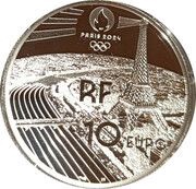 10 Euros JO 2024 Paris - Eiffel Tower obverse image