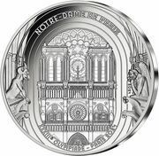 10 Euros Notre-Dame de Paris, France, 2024 reverse image