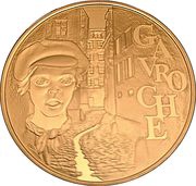 20 Euros Gavroche; gold, France, 2002 reverse image