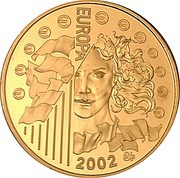20 Euros Euro Circulation, France, 2002 reverse image