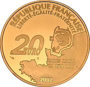 20 Euros Charles Lindbergh obverse image