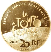 20 Euros Arriving at the Champs-Élysées obverse image