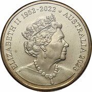 1 Dollar In the name of Elizabeth II; 6th Portrait - Mob of Roos; Memorial Obverse obverse image
