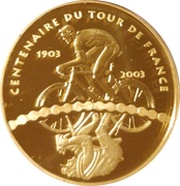 20 Euros Tour de France, France, 2003 reverse image