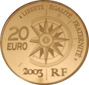 20 Euros Paris-Tokyo Voyage obverse image