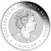 1 Dollar - In the name of Elizabeth II; 6th Portrait - Australian Kookaburra; Coloured Proof obverse image