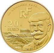 20 Euros Pierre de Coubertin obverse image