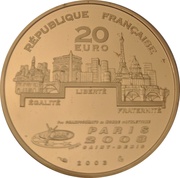 20 Euros Shot Put obverse image